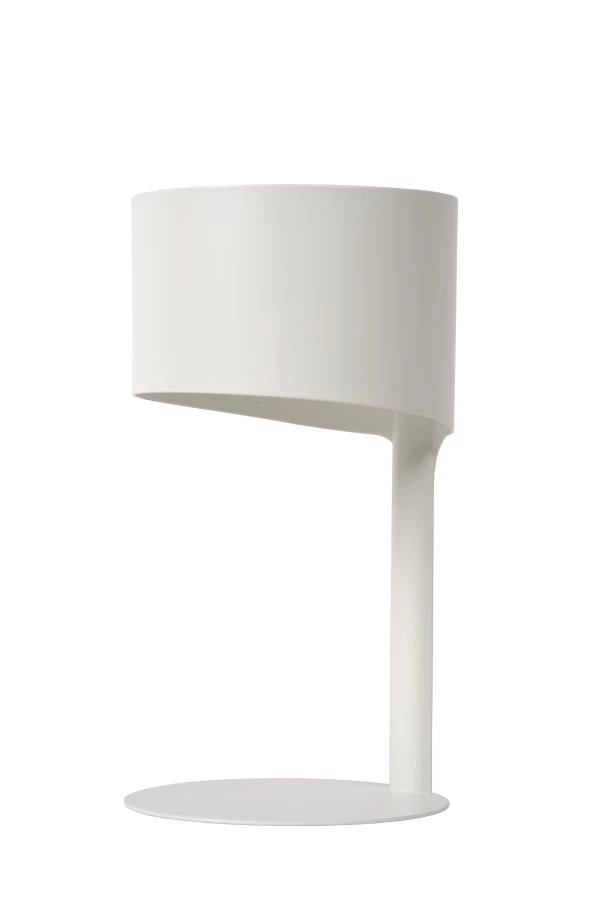 Lucide KNULLE - Lampe de table - Ø 15 cm - 1xE14 - Blanc - UIT